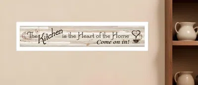 Hivvago Kitchen Is The Heart Of The Home White Framed Print Kitchen Wall Art