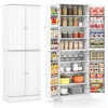 Hivvago Kitchen Pantry Cabinet 65.5 Inch Freestanding Tall Buffet Cupboard