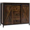 Hivvago Kitchen Sideboard With Sliding Doors