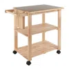 Hivvago Kitchen Utility Cart Natural
