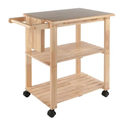 Hivvago Kitchen Utility Cart Natural In Neutral