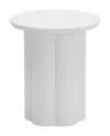 Hivvago Kogur Side Table White In White
