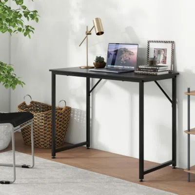 Hivvago L Shaped Computer Desk And Writing Workstation For Home And Office-black