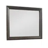 Hivvago Laji 39 X 50 Dresser Mirror, Modern Style, Rich Walnut Brown Wood In Brown