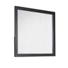 Hivvago Lala 40 X 40 Inch Dresser Mirror, Modern Rectangular Shape, Black Finish In Multi