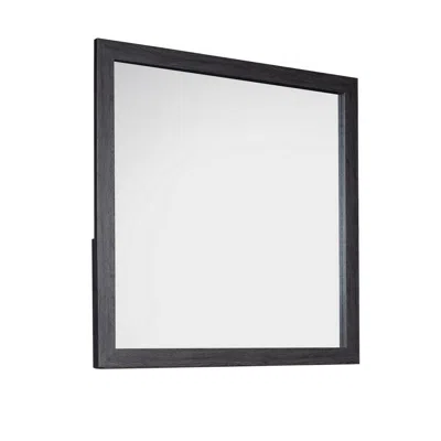 Hivvago Lala 40 X 40 Inch Dresser Mirror, Modern Rectangular Shape, Black Finish In Multi