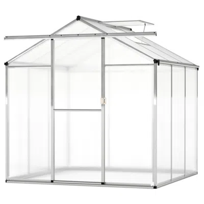Hivvago Large Walk-in Green House With Rain Gutters And Polycarbonate Panels