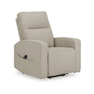 Hivvago Lawson Power Lift Recliner Chair, Smoke Polyester, Foam Cushioned In Gray