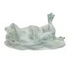 Hivvago Laying Frog Figurine (set Of 4) In Gray