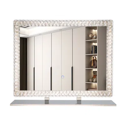 Hivvago Led Crystal Mirror With Dimmable's - Transparent