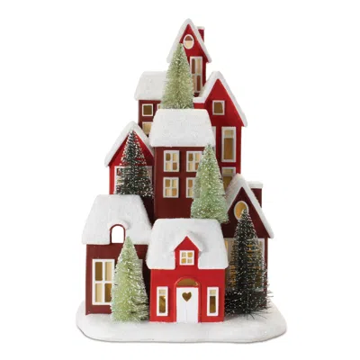 Hivvago Led Houses 13.5"h Resin In Multi
