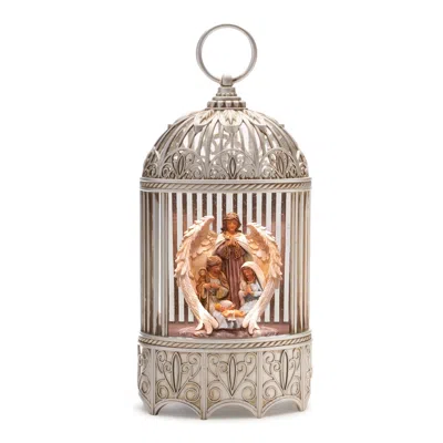Hivvago Led Nativity Scene Snow Globe 11"h In Multi