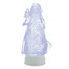 Hivvago Led Santa Snow Globe 10"h In Blue