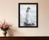 Hivvago Lighthouse Black Framed Print Wall Art In Black