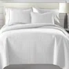 Hivvago Lightweight White Ultra Soft 3-piece Microfiber Quilt Set In White