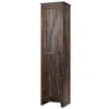 Hivvago Linen Tower Bathroom Storage Cabinet Tall Slim Side Organizer With Shelf