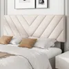 Hivvago Linen Upholstered Headboard For Full And Queen Size Bed Frames-beige