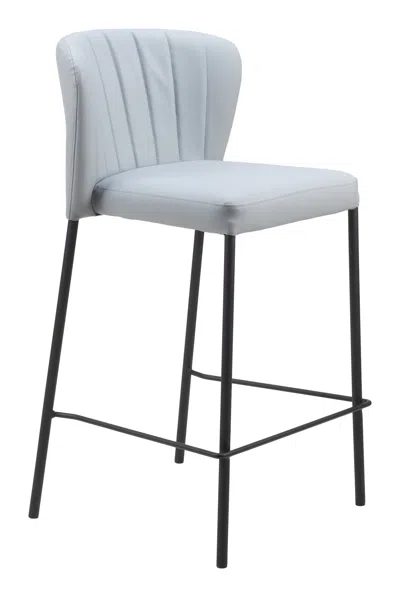 Hivvago Linz Counter Stool (set Of 2) Gray