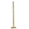 Hivvago Lizy 62 Inch Floor Lamp With Crystal, Led Metal Frame, Antique Brass In Gold