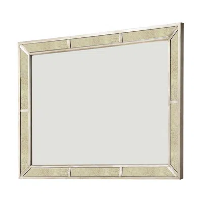 Hivvago Loraine Modern Victorian Style Mirror, Silver In Neutral