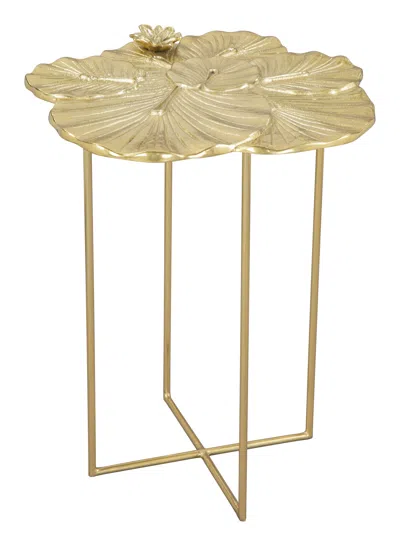 Hivvago Lotus Side Table Gold