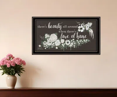 Hivvago Love At Home Black Framed Print Wall Art