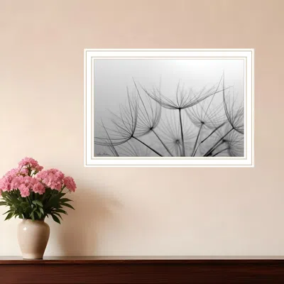 Hivvago Love Is A Delicate Flower White Framed Print Wall Art