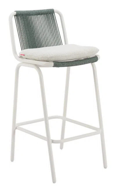 Hivvago Luft Barstool (set Of 2) White & Green