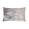 Hivvago Lumbar Throw Pillow Set Of 4, 14 X 22 Diamond Pattern, Gray And White Blend