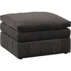 Hivvago Luna 33 Inch Modular Ottoman, Three Layer Plush Cushioned Seat, Dark Gray