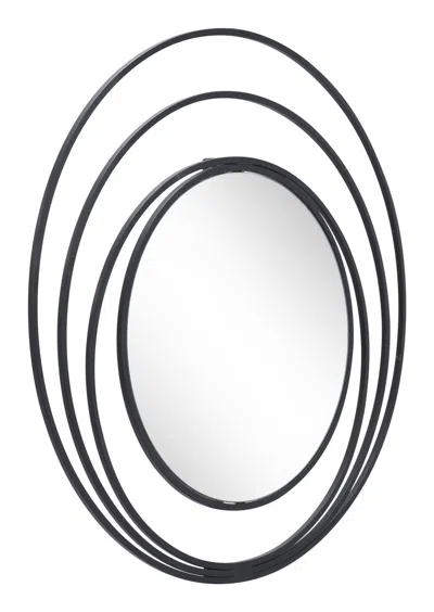Hivvago Luna Round Mirror Black