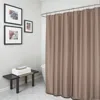 Hivvago Luxurious Mocha Waffle Weave Shower Curtain In Brown
