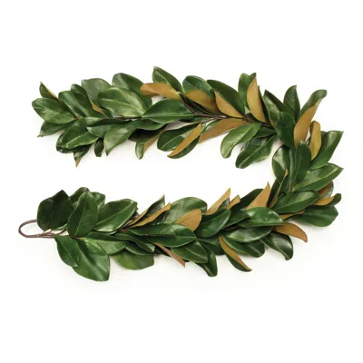 Hivvago Magnolia Leaf Garland 5'l In Green