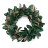 Hivvago Magnolia Leaf Wreath 24"d In Green