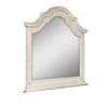 Hivvago Maia 43 X 46 Dresser Mirror With Curved Top, Poplar And Oak, Antique White In Neutral