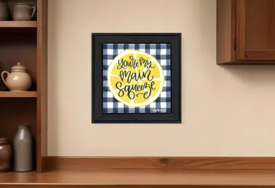 Hivvago Main Squeeze Black Framed Print Wall Art In Multi