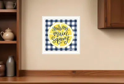 Hivvago Main Squeeze White Framed Print Wall Art