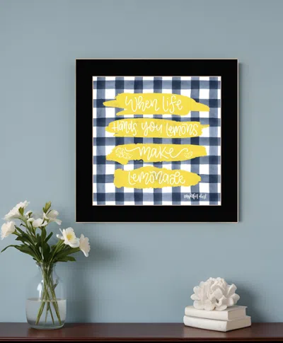 Hivvago Make Lemonade Black Framed Print Wall Art