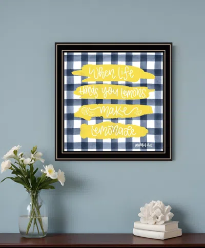 Hivvago Make Lemonade Black Framed Print Wall Art