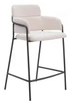 Hivvago Marcel Counter Stool (set Of 2) Cream In White