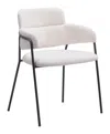 Hivvago Marcel Dining Chair (set Of 2) Cream In White