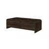 Hivvago Maria Coffee Table, 2 Drawer And Waterfall Style, Brown Wood 47 Inch In Brown