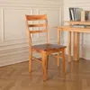 Hivvago Marv Dining Chair Set Of 2, Ladderback Design, Light Brown Mindi Wood In Brown
