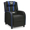 Hivvago Massage Racing Gaming Single Recliner Chair-blue