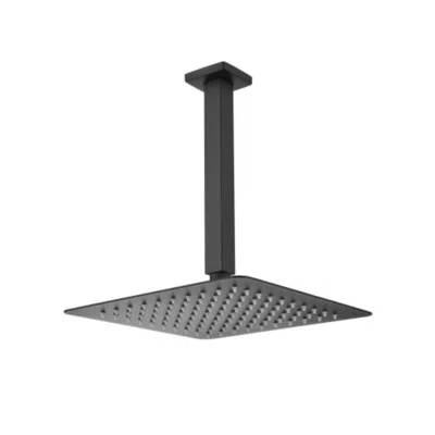 Hivvago Matte Black Bathroom Luxury Combo Set: Ceiling Mounted Rainfall Shower Head And Mixer