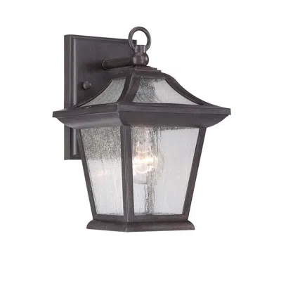 Hivvago Matte Black Birdhouse Shape Outdoor Wall Light