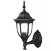 Hivvago Matte Black Clear Glass Swing Arm Wall Light In Black