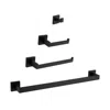 Hivvago Matte Black Complete Bathroom Hardware Set Enhance Your Bathroom Decor