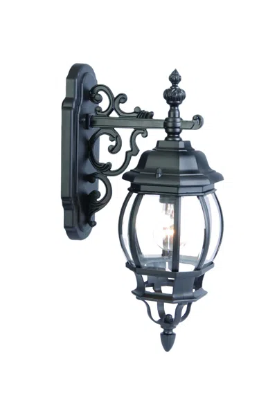 Hivvago Matte Black Hanging Glass Globe Wall Light In Blue