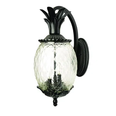 Hivvago Matte Black Hanging Pineapple Wall Light